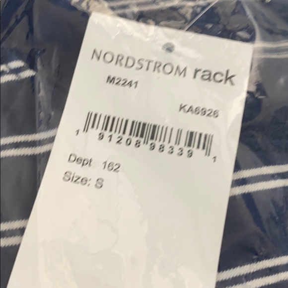 Madewell Dress Striped Crewneck Blue T-Shirt NWT - Picture 13 of 13